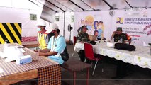 Suasana Lebaran Anggota Lantas Di Pos Pengamanan & Pelayanan KM 34