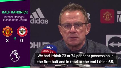 Rangnick with bittersweet feeling after Brentford win