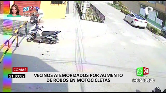 Comas: Vecinos viven atemorizados por constantes asaltos por motos en jirón Unión