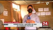 ¡Delincuencia imparable!: ladrones roban balón de gas y ollas de comedor popular en VMT