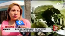 Chorrillos: delincuentes desmantelan vehículo estacionado y se llevan más de S/3 500 en autopartes