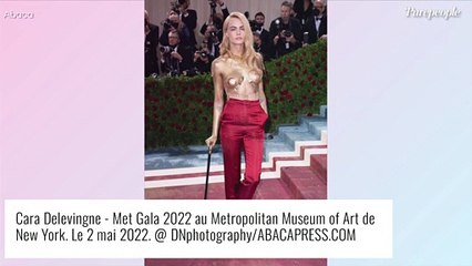 Met Gala 2022 : Kendall Jenner et Cara Delevingne sans soutien-gorge, véritables déesses du tapis rouge