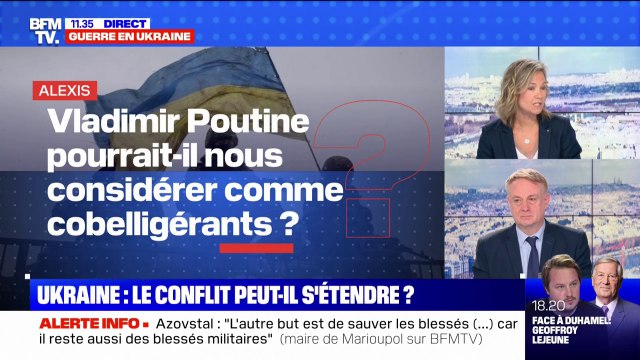 Vladimir Poutine pourrait-il nous considérer comme cobelligérants ? BFMTV répond à vos questions