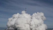 Un gancho agarra con éxito un cohete lanzado hace unos días para poner en orbita 34 satelites