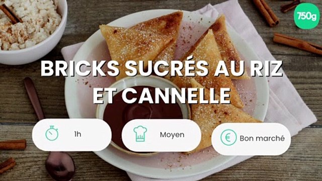 Bricks sucrés au riz et cannelle