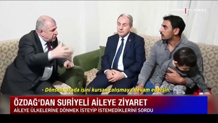 Ümit Özdağ'dan Suriyeli aileye bayram ziyareti