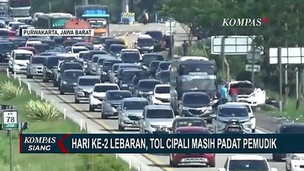 Tol Cipali Kembali Dipadati Pemudik Pada Hari Ke-2 Lebaran