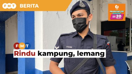 Petugas barisan hadapan rindu kampung, lemang