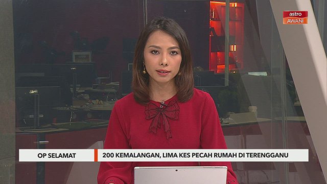 Op Selamat | 200 kemalangan, lima kes pecah rumah di Terengganu