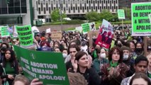 Leak suggesting U.S. Supreme Court set to overturn abortion rights sees protestors from both sides take to the streets