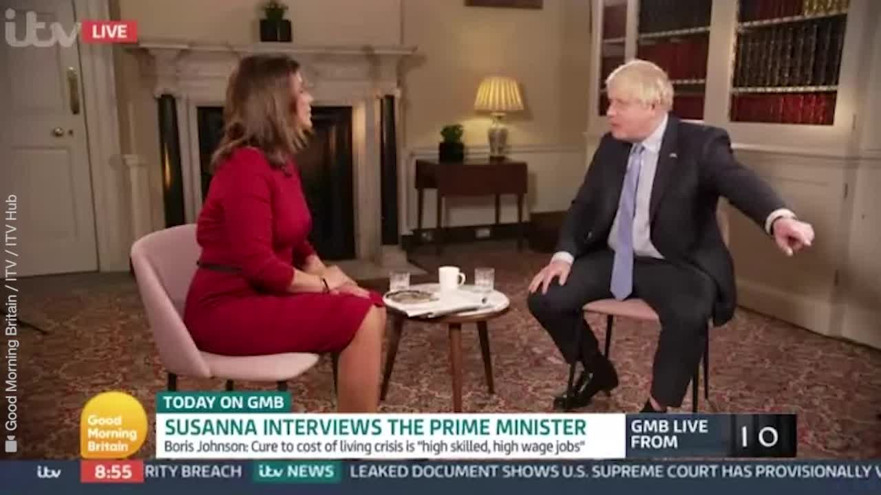 Boris Johnson asks Susanna Reid who Lorraine Kelly is