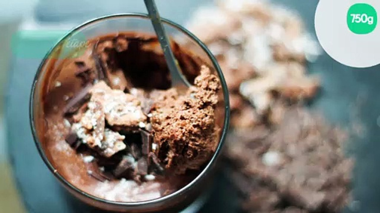 Mousse au chocolat croquante