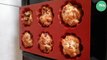 Muffins tomates séchées, parmesan, jambon