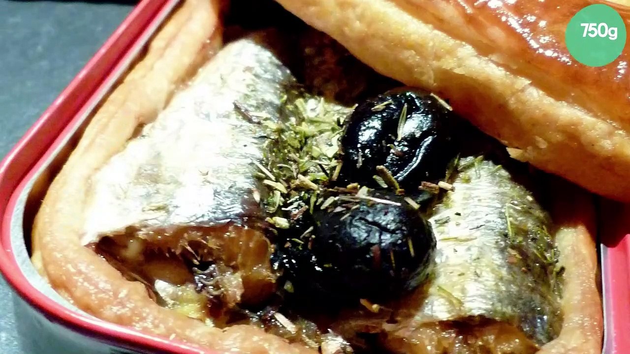 Feuilletés de sardines à l'huile façon pissaladière
