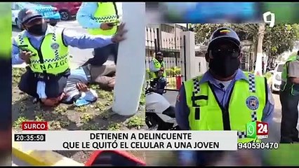 Surco: Serenos intentan auxiliar a hombre y descubren que es un ladrón