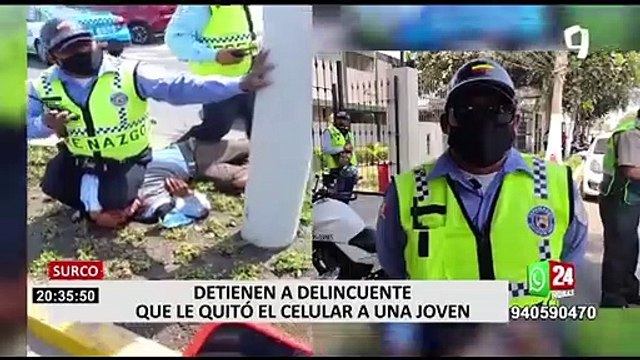 Surco: Serenos intentan auxiliar a hombre y descubren que es un ladrón