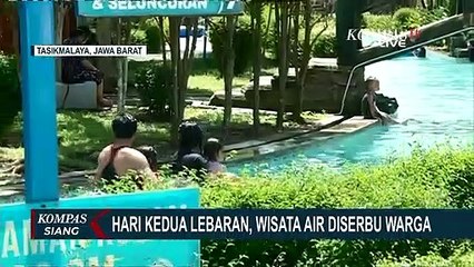 Tempat Wisata Air Ramai Diserbu Berbagai Kalangan saat Hari Kedua Lebaran