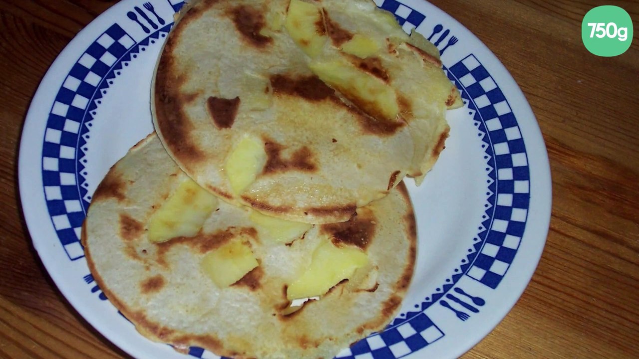 Mini crêpes aux pommes