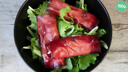 Salade avec brésaola et ricotta
