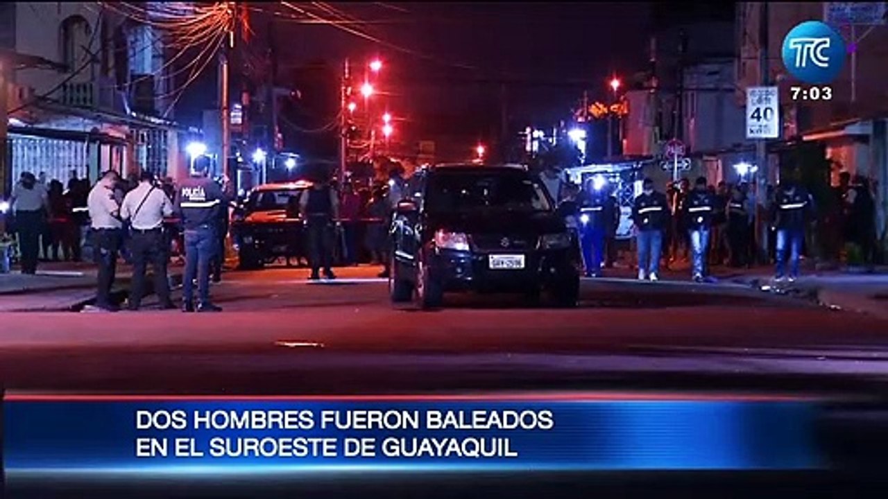 Dos hombres fueron acribillados en el suroeste de Guayaquil