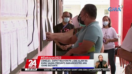 Comelec: dapat ngayon pa lang alam na kung saang presinto nakarehistro ang isang botante | 24 Oras