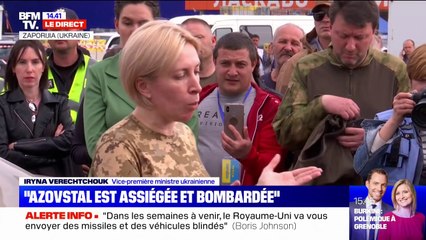 Iryna Verechtchouk, vice-Première ministre ukrainienne affirme que "le couloir humanitaire fonctionne" vers Zaporijia