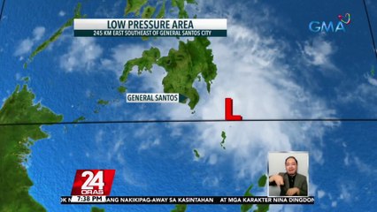 PAGASA: mababa ang tsansang maging bagyo ang LPA sa PAR | 24 Oras
