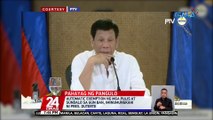 Automatic exemption ng mga pulis at sundalo sa gun ban, iminumungkahi ni Pres. Duterte | 24 Oras