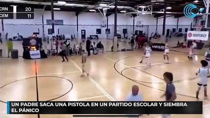 Un padre saca una pistola en un partido escolar y siembra el pánico