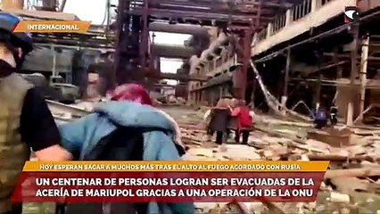 Un centenar de personas logran ser evacuadas de la acería de Mariupol gracias a una operación de la ONU