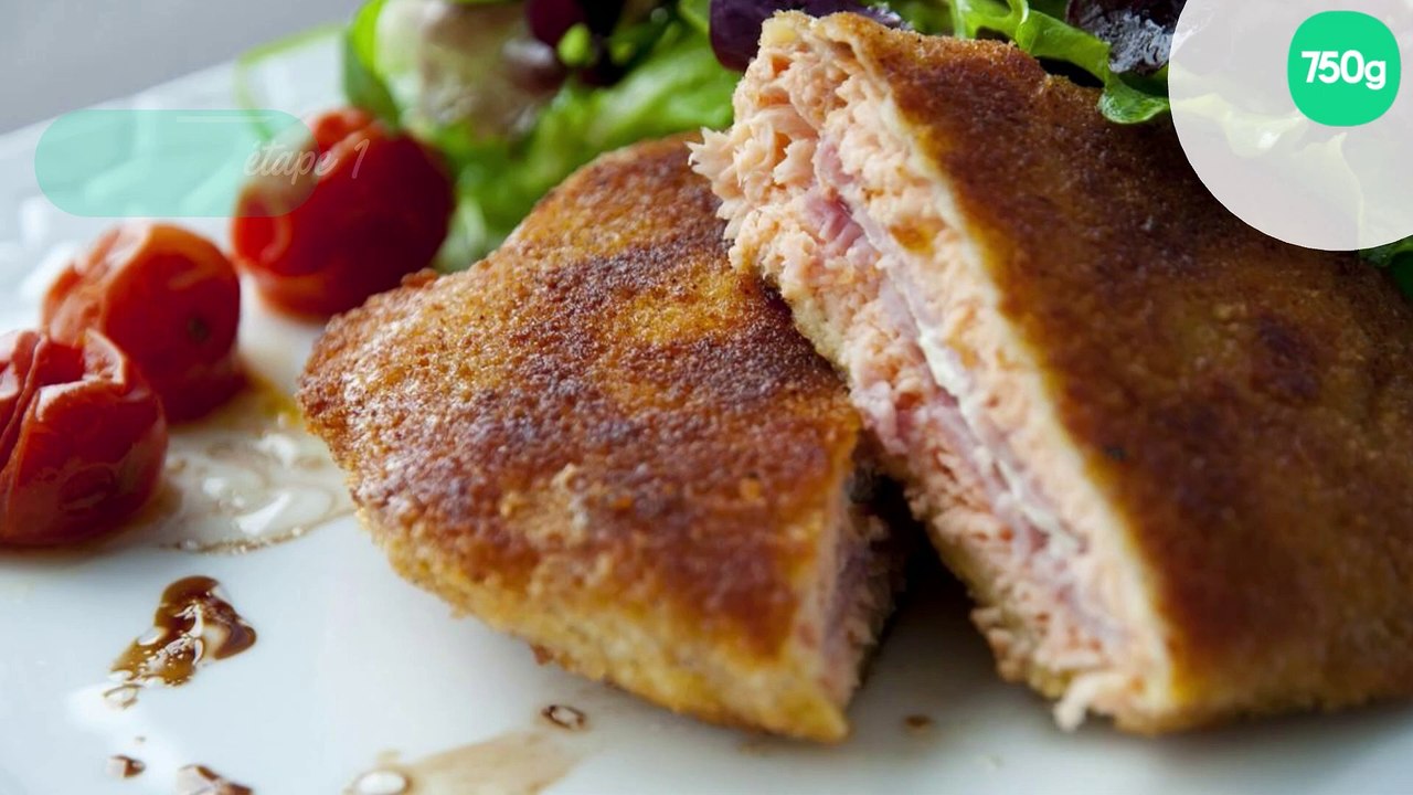 Escalope de saumon de Norvège façon cordon bleu