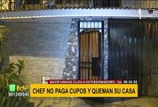 SJL: dueño de cadena de cevicherías denuncia que incendiaron su casa por negarse a pagar cupos