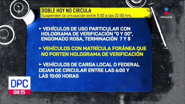Activan contingencia ambiental en la CDMX, hay doble Hoy no circula