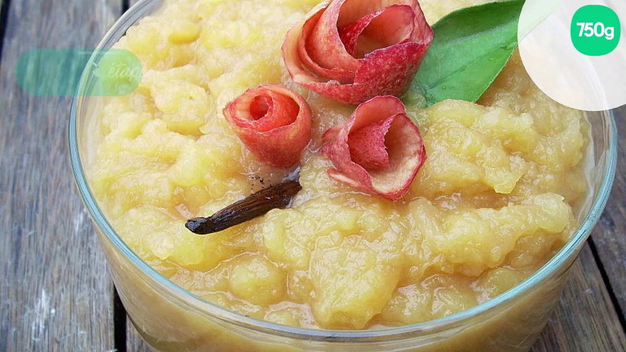 Compote de pommes au caramel et au beurre salé