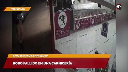 Robo fallido en una carnicería