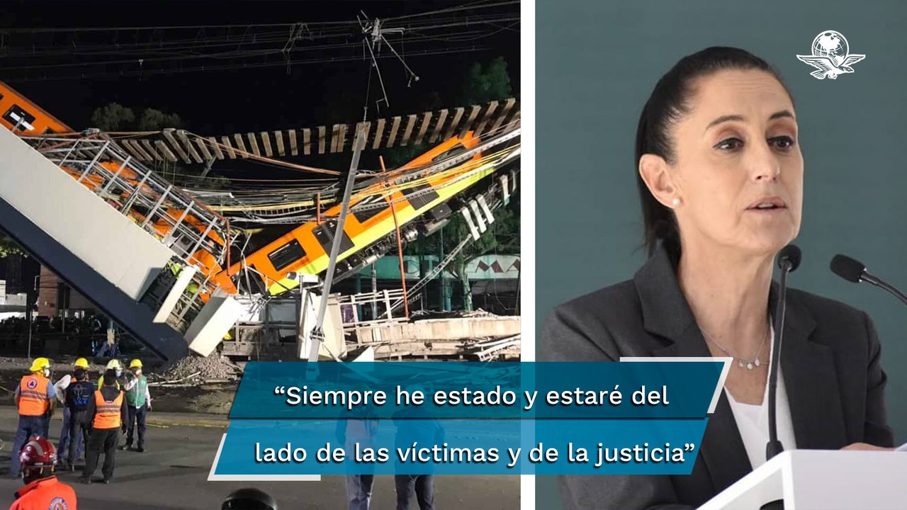 "Nada sustituye la pérdida de un ser querido": Sheinbaum a un año del colapso de la Línea 12