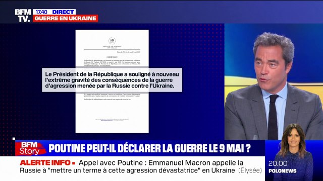 Emmanuel Macron appelle Vladimir Poutine à permettre la poursuite des évacuations de l'usine d'Azovstal à Marioupol
