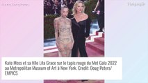 Met Gala : Kate Moss en duo sexy avec sa fille Lila Grace, son portrait craché !
