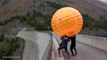 ZORB BALL MAGNUS EFFECT from 165m Dam/The best game you will ever see
