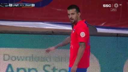 هدف الفيحاء الأول ضد الهلال في الدوري السعودي