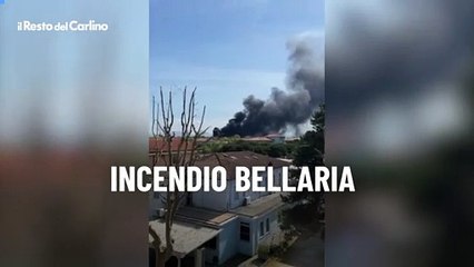 Incendio Bellaria, il video dell'esplosione