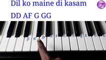 Dil Ko Maine Di Kasam Piano Tutorial|Julius Murmu Keyboard|Arijit Singh | Asim Riaz & Himanshi | Pjtl
