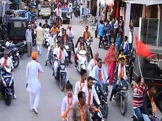 lord parshuram janmotsav 2022: भगवान परशुराम की निकाली शोभायात्रा, गूंजे जयकारे-video
