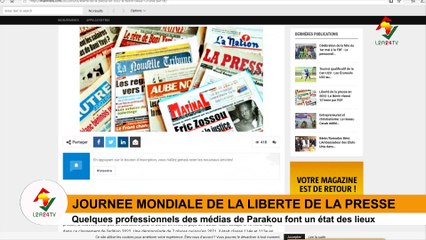 JOURNÉE DE LA LIBERTÉ DE LA PRESSE : PROFESSIONNELS DES MÉDIAS DE PARAKOU FONT UN ÉTAT DES LIEUX