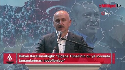 Bakan Karaismailoğlu: Zigana Tüneli'nin bu yıl sonunda tamamlanması hedefleniyor