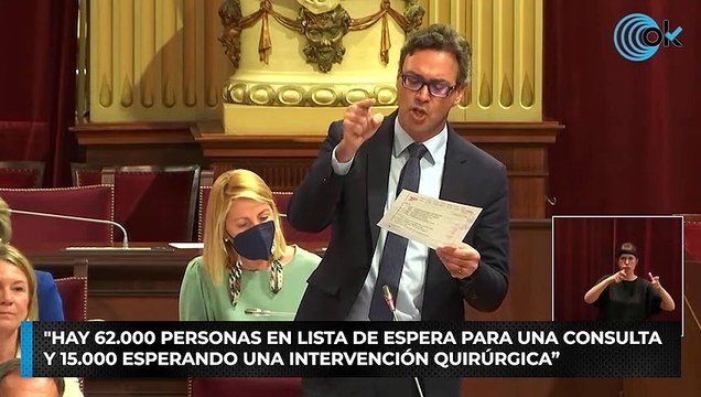 El portavoz del PP, Antoni Costa, denuncia el aumento de las listas de espera en Baleares para una consulta médica
