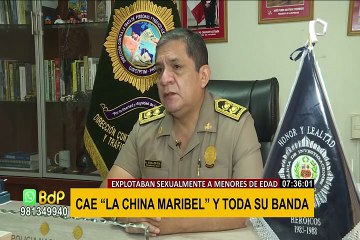 SMP: capturan a la “China Maribel”, dedicada a explotar sexualmente a menores de edad