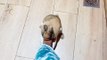 Kai the Netherland Dwarf Rabbit Likes Bunny Slippers