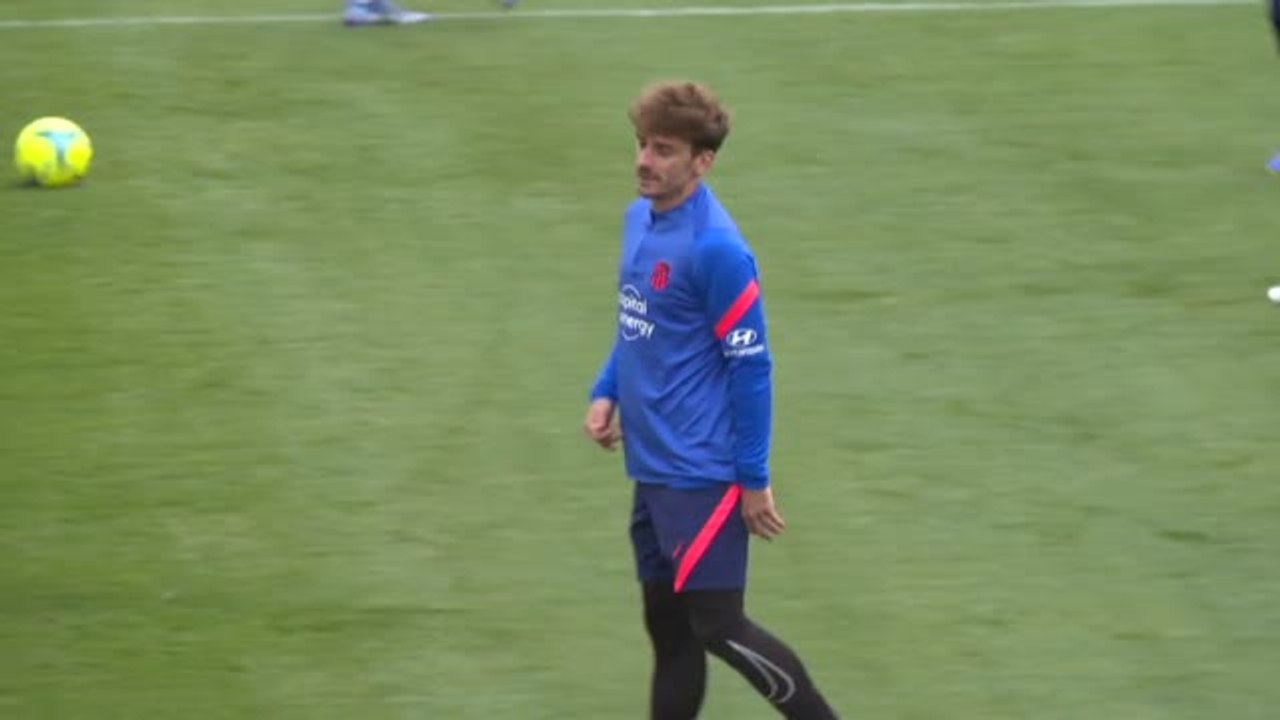El Atlético de Madrid prepara su próximo partido contra el Real Madrid