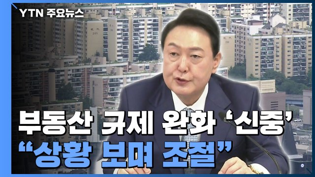 부동산 규제 완화 '브레이크'... 시장 상황 보며 조절 / YTN